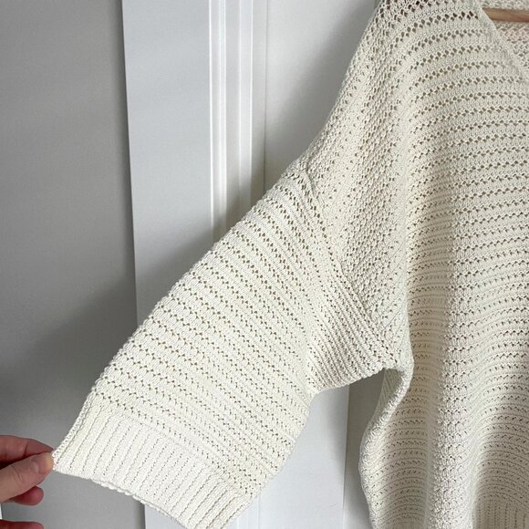 LOFT Cream Sweater Size Large L - Picture 3 of 7